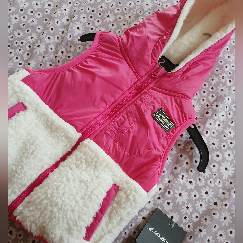Pink eddie Bauer vest for a toddler